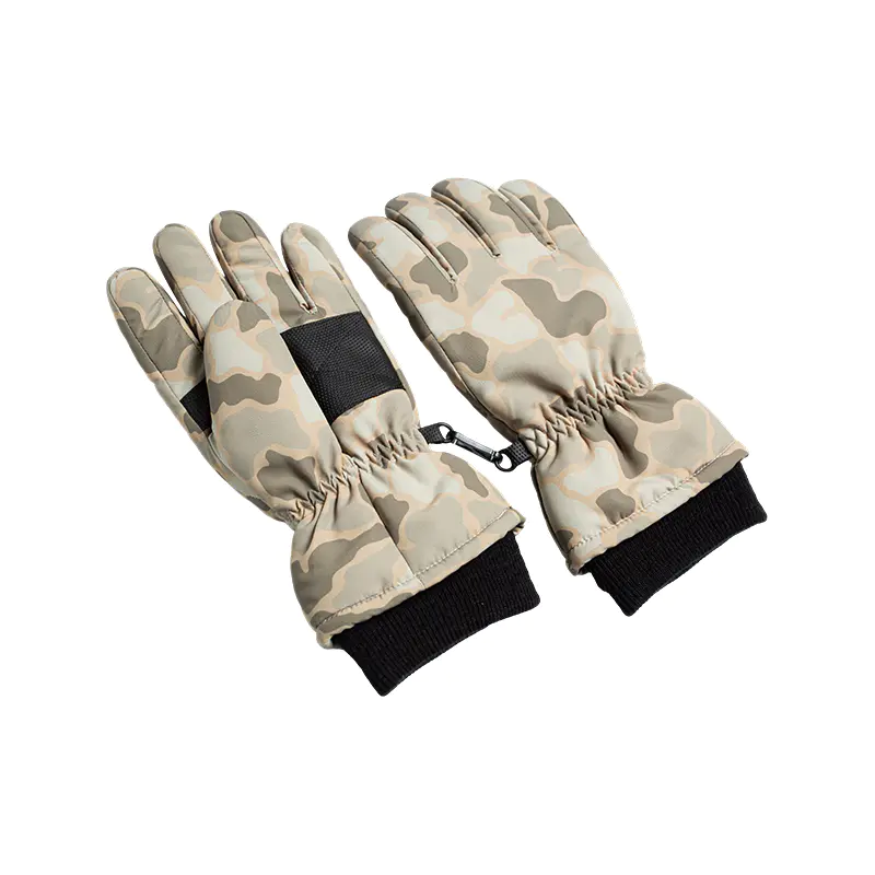 Detské lyžiarske rukavice Camo